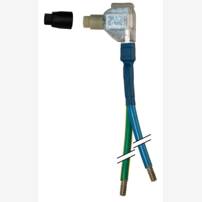 Pisk m/splitt bl-gul/grnn 16/50mm² 345/800mm