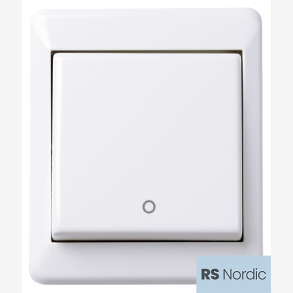 RS Renhvit 2 polet bryter for bruk der det er krav om topolet brudd, f.eks vtrom eller utelys.