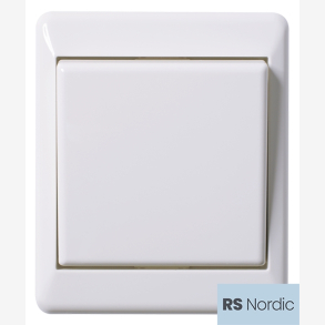 RS Renhvit utenpliggende topolet vekselvender benyttes der det nskes lysstyring fra to steder.