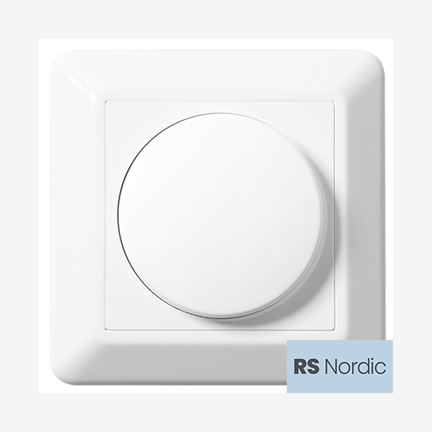 RS Nordic 63GLE dimmer, benyttes p ohmske laster, elektronisk trafo eller LED.