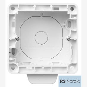 RS Renhvit enkel kappe med strekkavlaster, for tilkobling av VVB eller andre apparater med ledning