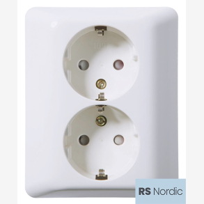 RS Renhvit dobbel hurtigklemmestikk for effektiv og rask terminering.