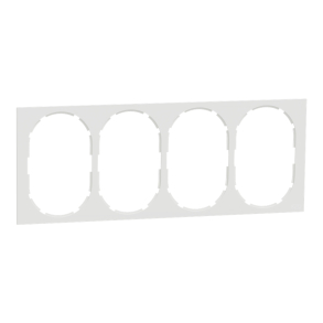 ELKO One - Ramme 4-hull til stikkontakt renhvit