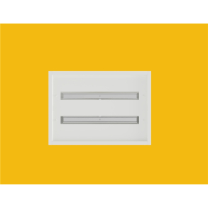 Fordelingsskap 2 rader, 50 moduler. Bredde 55, dybde 10