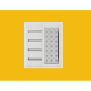 Fordelingsskap SBS 4 rader. 4x12 mod. bredde 55, dybde 7