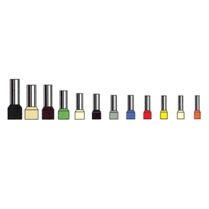 Isolert endehylse 10/12 elfenben (100 pk)