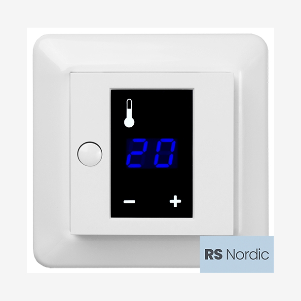 RS Nordic display termostat 3600W godt egnet for  styre varmekabler eller folie.