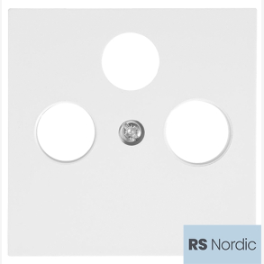 RS Nordic sentralplate for Radio/TV/Satelitt eller multimediauttak.