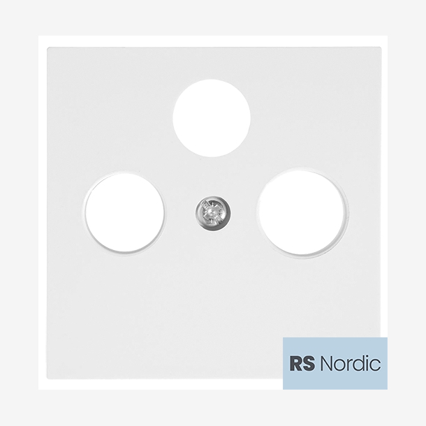 RS Nordic sentralplate for Radio/TV/Satelitt eller multimediauttak.