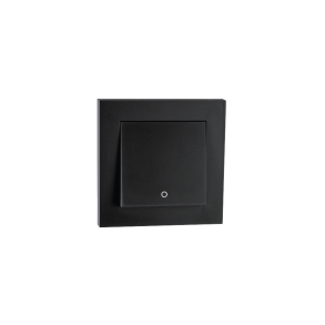 Bryter innfelt Sort 2-pol