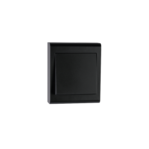 Bryter pvegg  Sort 1-pol