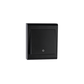 Bryter pvegg Sort 2-pol