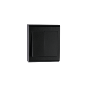 Bryter pvegg Sort 1+1