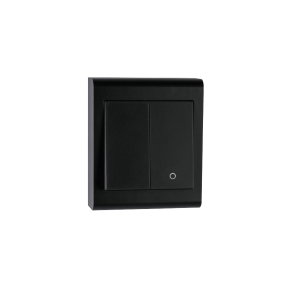 Bryter pvegg Sort 2+1