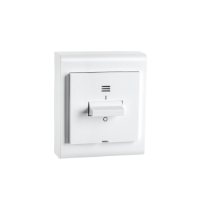 Bryter pvegg 2-pol Hvit med lys