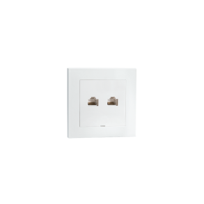 RJ 45 Innfelt Kat6 hvit